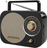 Studebaker SB2000B Retro Portable AM/FM Radio Speaker- Aux Iput (Black)