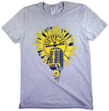 Sun Records Vintage Microphone Heather Grey Unisex Adult Short Sleeve Tee Shirt (Medium-Large-XL-XXL) 2019