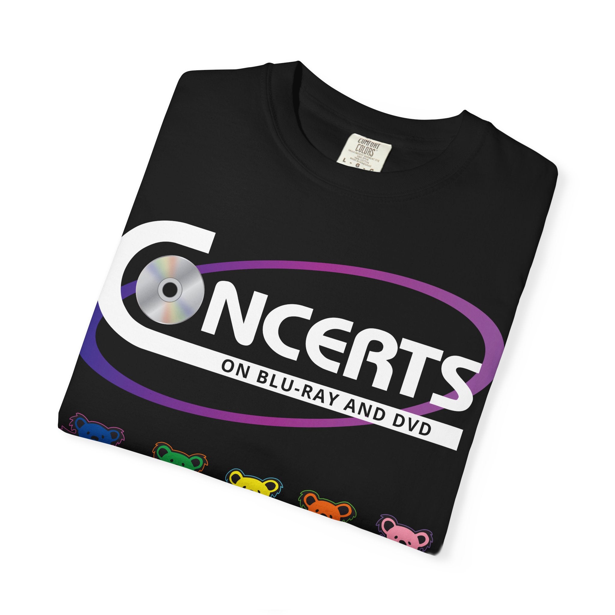 Dancing Bears Graphic T-Shirt — Colorful Retro Band Tee