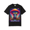 Psychedelic Mushroom Skull T-Shirt — "Where's Wayne?" Graphic Tee