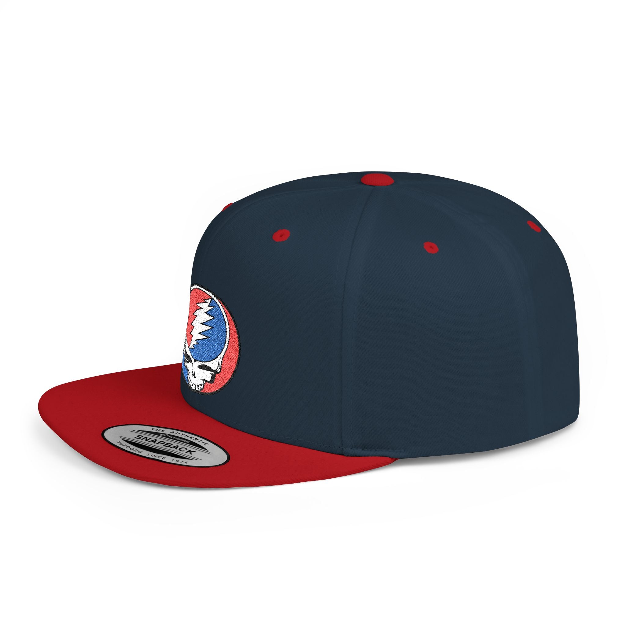 Grateful Dead Steal Your Face Embroidered Snapback Hat