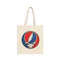 Grateful Dead Tote Bag — Skull & Dancing Bear Cotton Canvas Tote