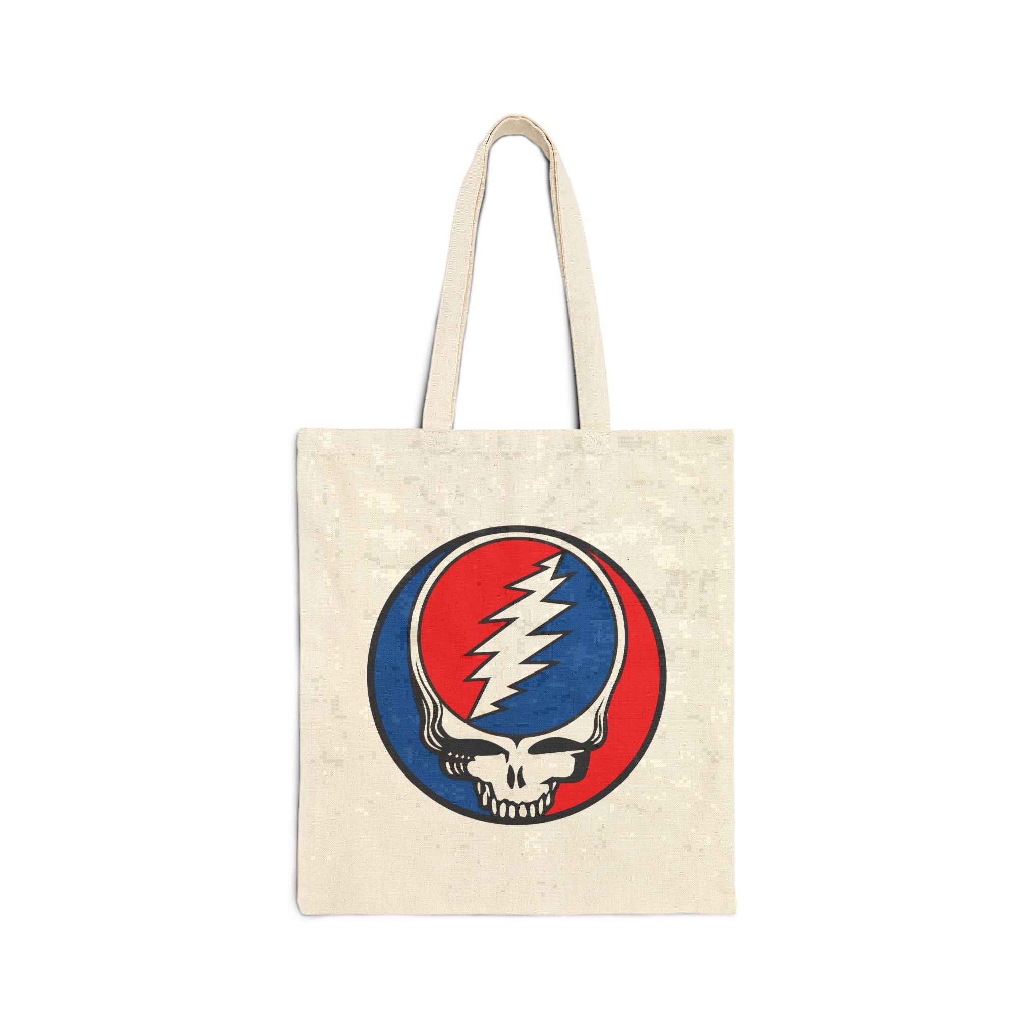 Grateful Dead Tote Bag — Skull & Dancing Bear Cotton Canvas Tote