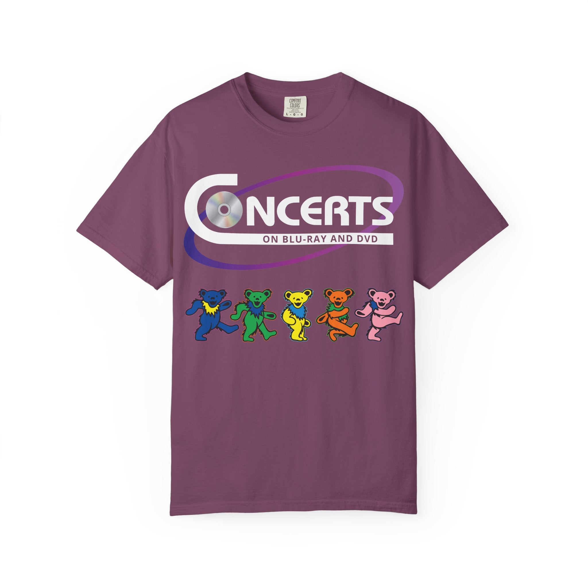 Dancing Bears Graphic T-Shirt — Colorful Retro Band Tee