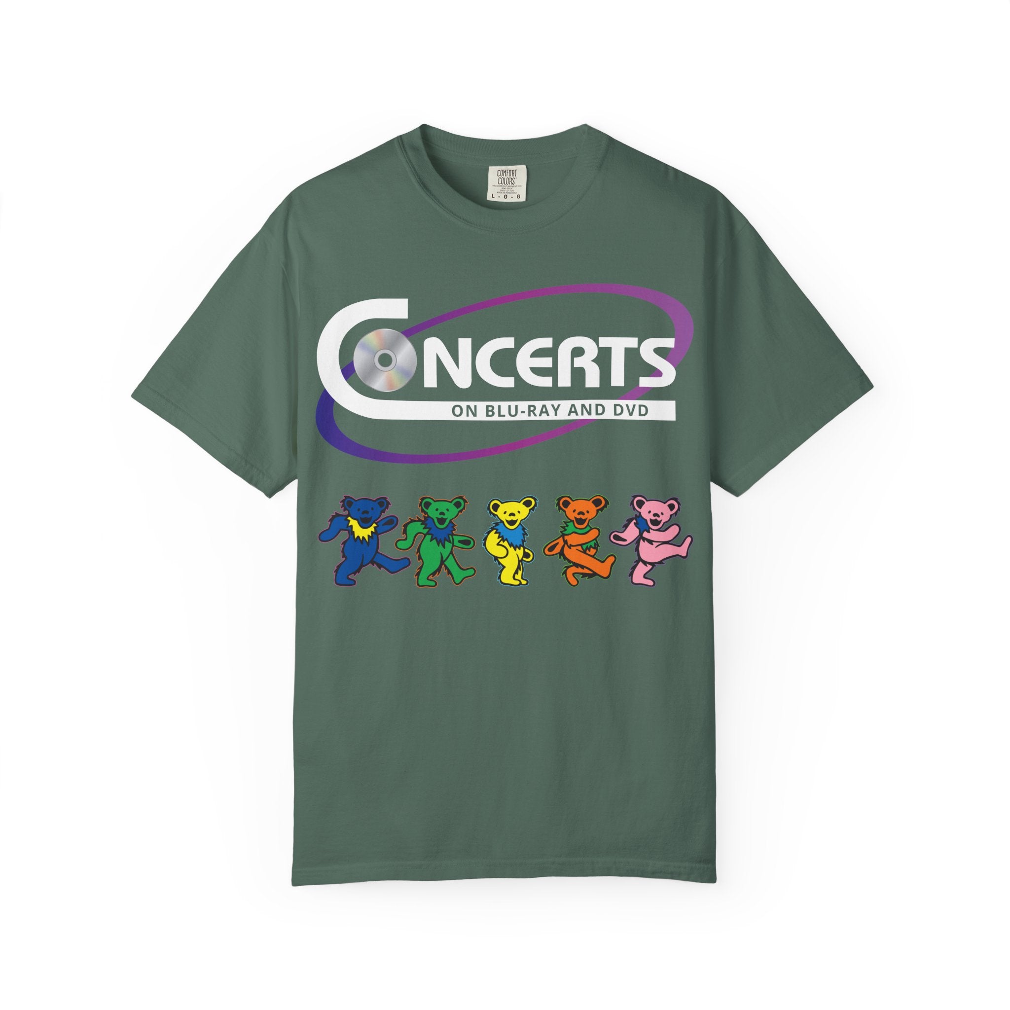 Dancing Bears Graphic T-Shirt — Colorful Retro Band Tee