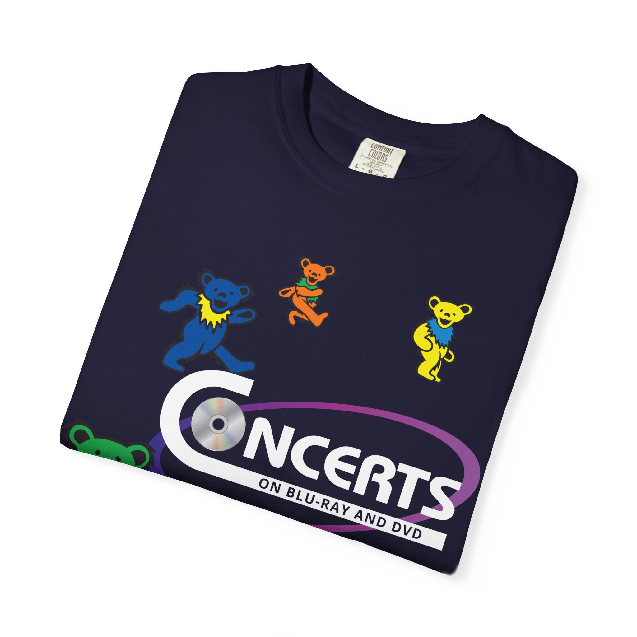 Dancing Bears Graphic T-Shirt — Colorful Retro Band Tee