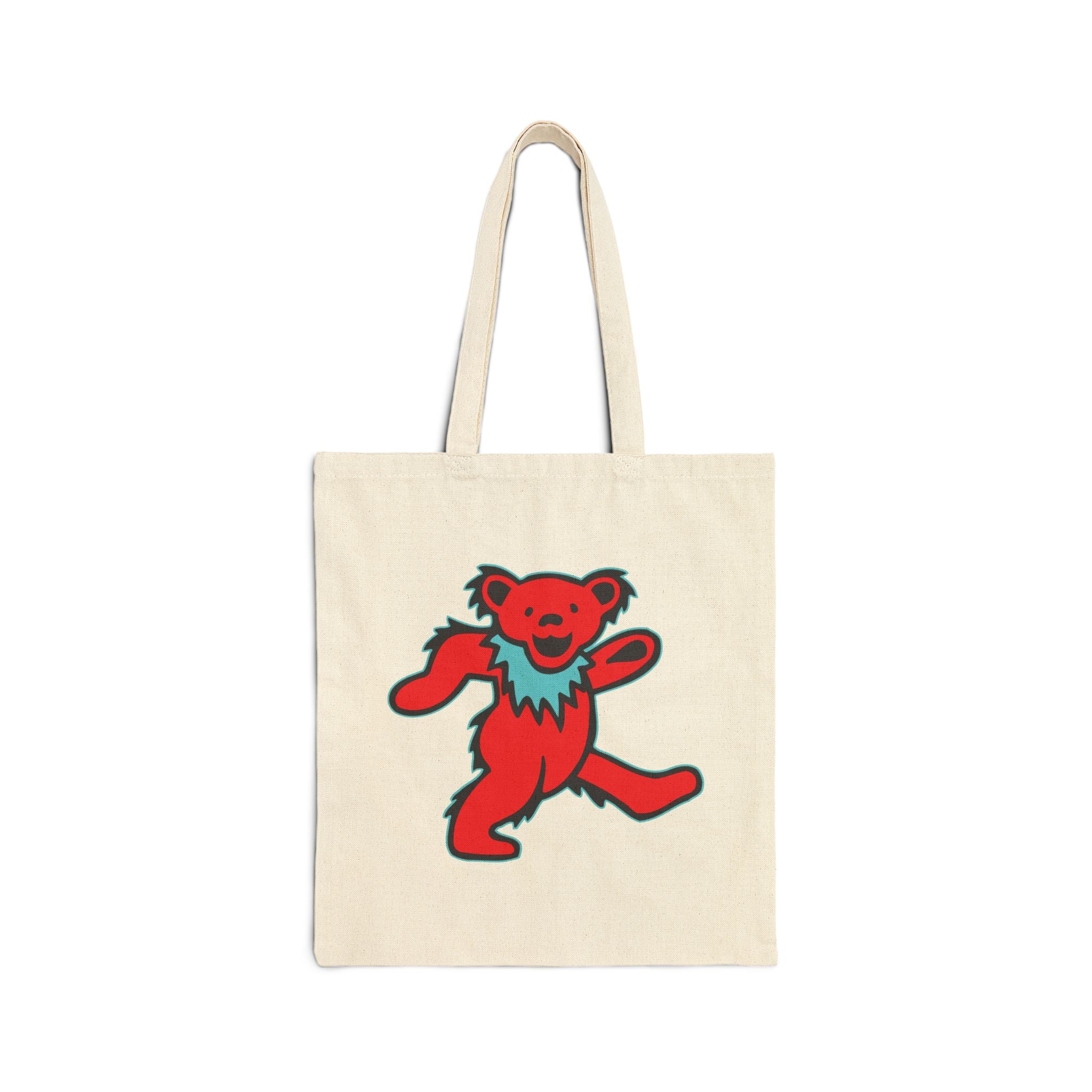 Grateful Dead Tote Bag — Skull & Dancing Bear Cotton Canvas Tote