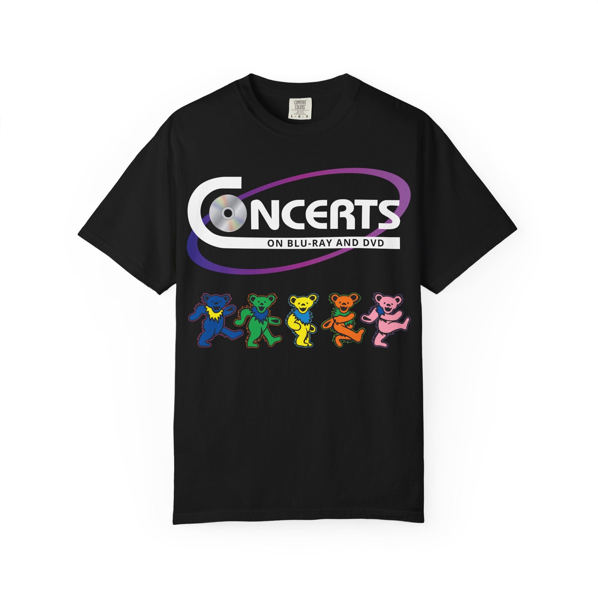 Dancing Bears Graphic T-Shirt — Colorful Retro Band Tee