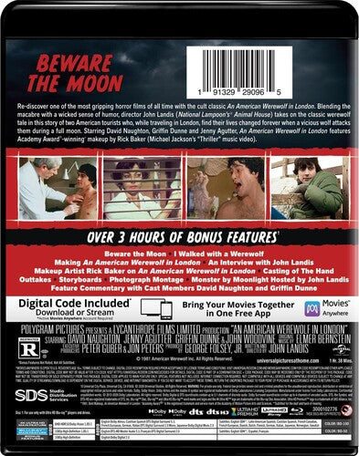 An American Werewolf in London  (4K Ultra HD+Blu-Ray+Digital Code) Dolby Atmos Rated: R 2026 Release Date: 10/6/2026