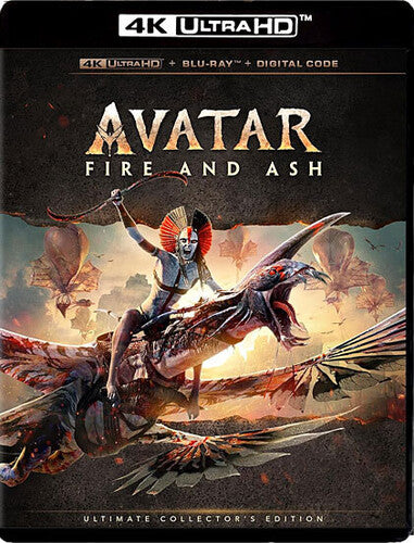 Avatar: Fire and Ash  2025  (4K Ultra HD+Blu-Ray+Digital Code) Rated: PG13 2026 Release Date: 5/19/2026 Also Avail Blu-Ray Digital Code