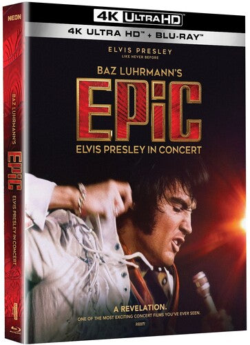 EPiC: Elvis Presley in Concert 1970-1972 (4K Ultra HD+Blu-ray) DTS-HD Master Audio 5.1 Widescreen, Subtitled, AC-3)  Rated: PG13 2026 Release Date: 8/11/2026 Also Avail DVD