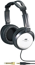 JVC HARX500 Full-size Around Ear Headphone 40mm Neodymium Driver (White) (Large Item, Silver, Black, Over-Ear Headphones)