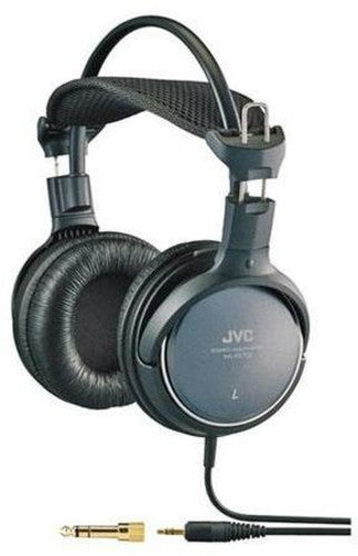 JVC HARX700 Precision Sound Full-Size Around Ear Headphone 50mm Driver (Black) (Large Item, Gray, Black, Over-Ear Headphones)