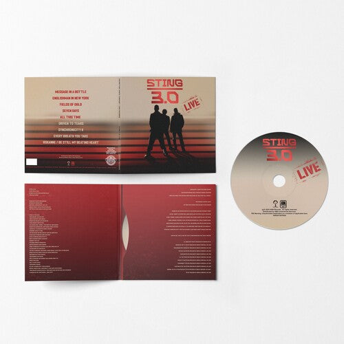 Sting 3.0 Live Tour (180 Gram Vinyl) LP 2025 Release Date: 4/25/2025 CD ALSO AVAIL