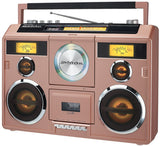 Studebaker SB2140RG Sound Station Bluetooth Boombox CD/AM-FM Radio/Cassette Recorder (Rosegold) Release Date 10/01/23