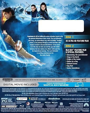 The Last Airbender  (4K Ultra HD+Blu-ray+Digital Code)  Rated: PG 2026 Release Date: 11/3/2026