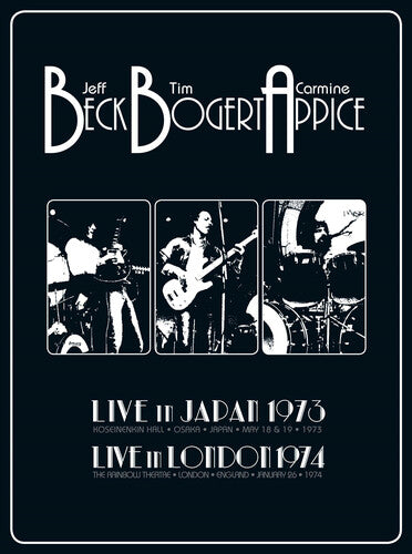 Beck Bogert & Appice:  Live In Japan 1973 & Live In London 1974 (4 CD) Box Set 2023 Release Date: 9/15/2023