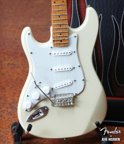 Jimi Hendrix: Fender Lefty Stratocaster Cream Mini Guitar Replica Collectible Made In USA