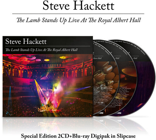 Steve Hackett: The Lamb Stands Up Live At The Royal Albert Hall 2024 (2 CDS+Blu-ray) Digipack Packaging  2025 Release Date: 7/11/2025