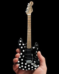 Buddy Guy Fender Stratocaster W Polka Dot Finish Mini Guitar Replica Collectible *MADE IN THE USA*