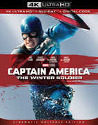 Captain America: The Winter Soldier (4K Ultra HD+Blu-ray+Digital) 2 Pack Dolby AC-3 Rated: PG13 2019 Release Date 4/23/19