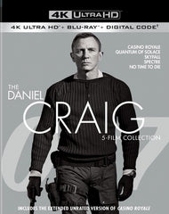 The Daniel Craig 5-Film Collection:  (Boxed Set, 4K Ultra HD +Digital Copy) 2006 Release Date: 3/1/2022