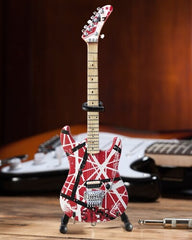 Eddie Van Halen 5150 Red White & Black Mini Guitar Replica Collectible *MADE IN THE USA*
