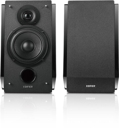 Edifier R1850DB 2.0 Shelf Speakers Bluetooth Wireless 4.0 - 70 Watts (Piano Black) (Large Item, Bluetooth, Black) FREE SHIPPING