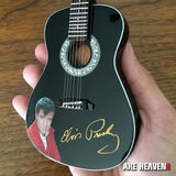 Elvis Presley Gold Signature Black Acoustic Mini Guitar Replica Collectible *MADE IN THE USA*