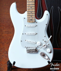 Fender Stratocaster Olympic White Mini Guitar Replica Collectible - *MADE IN THE USA*