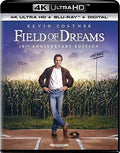 Field of Dreams (30th Anniversary Edition)) 4K Ultra HD+Blu-ray+Digital 2019 Rated: PG Release Date 5/14/19
