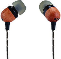 House Of Marley Earbuds Smile Jamaica (Tan) W/Mic 9.2mm Drivers FSC Wood Rear Housing & Aluminum Front Housing