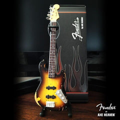 Jaco Pastorius Fender Sunburst Jazz Bass Custom Shop Mini Bass Guitar Replica Collectible (Large Item, Collectible, Figure)