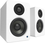 Kanto YU2MW Powered Desktop Speakers - 100 Watts - 3" Composite Drivers 3/4" Silk Dome Tweeter – Class D Amplifier - 100 Watts - Built-in USB DAC - Subwoofer Output (Matte White) Free Shipping USA