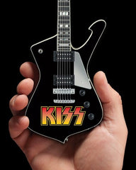 Kiss Paul Stanley Kiss Logo Iceman Mini Guitar Replica Collectible *MADE IN THE USA*