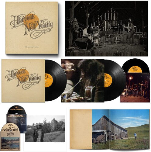 Neil Young: Harvest 50th Anniversary1971 Edition Oversize Item Split (CD/ DVD/3 LP) BBC Concert 1971 Bonus 7" Boxed Set LP 2022 Release Date: 12/2/2022