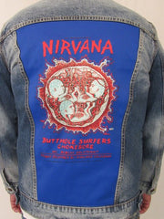 Nirvana Oakland Coliseum Embryo Blue Jean Jacket Large- XL 2018
