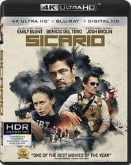 Sicario [4K Ultra HD + Blu-ray + Digital HD] 03-01-16 Starring: Emily Blunt, Benicio Del Toro, Josh Brolin