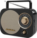 Studebaker SB2000B Retro Portable AM/FM Radio  Speaker- Aux Iput (Black)