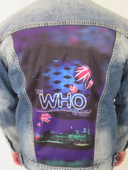 The Who Madison Square Garden Union Jack Blue Jean Jacket (Men's Large) 2018 RARE  Ships Today