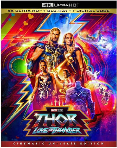 Thor: Love and Thunder (4K Ultra HD+Blu-ray+Digital Code) Collector's Edition Dolby AC-3)  4K Ultra HD Rated: PG13 2022 Release Date: 9/27/2022