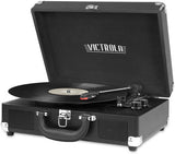 Victrola VSC-550BT-BLK Bluetooth Wireless Suitcase Turntable 3 Speed (Black) (Large Item, Bluetooth, Black) 2018 FREE SHIPPING USD