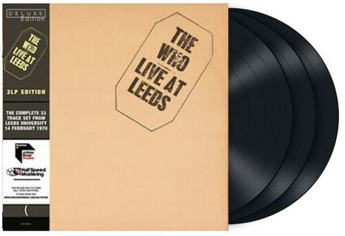 The Who:  Live At Leeds 1970 Half-Speed Master (United Kingdom Import LP) 2016 Release Date: 12/2/2016