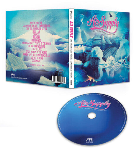 Air Supply: One Night Only The 30th Anniversary Show 2004  (Colored Vinyl Blue LP) 2021 Release Date: 10/1/2021 CD Also Available