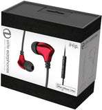 iHIP: Red Elite Zinc-Alloy Earphones W/Mfi-Mic (Red, With Microphone, In-Ear Headphones, Earbuds)