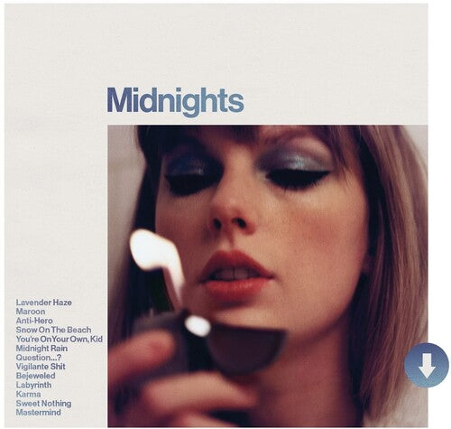 Taylor Swift: Midnights Moonstone Blue Edition Parental Advisory Explicit Lyrics)  (LP) 2022 Release Date: 10/21/2022 CD Also Avail